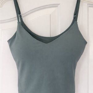 lululemon Align Cropped Cami Sage Green Camisole